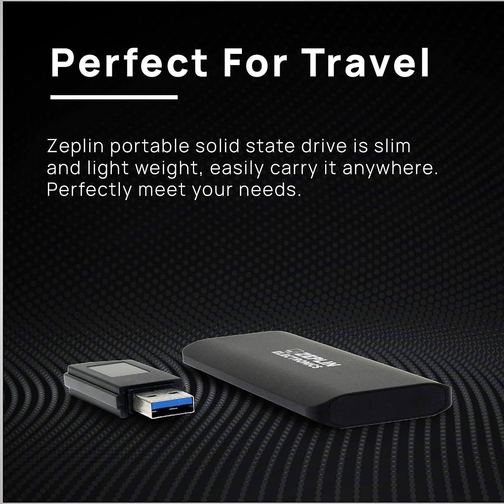Amazon | ZEPLIN ELECTRONICS 512GB ポータブルSSD USB3.2 Gen2